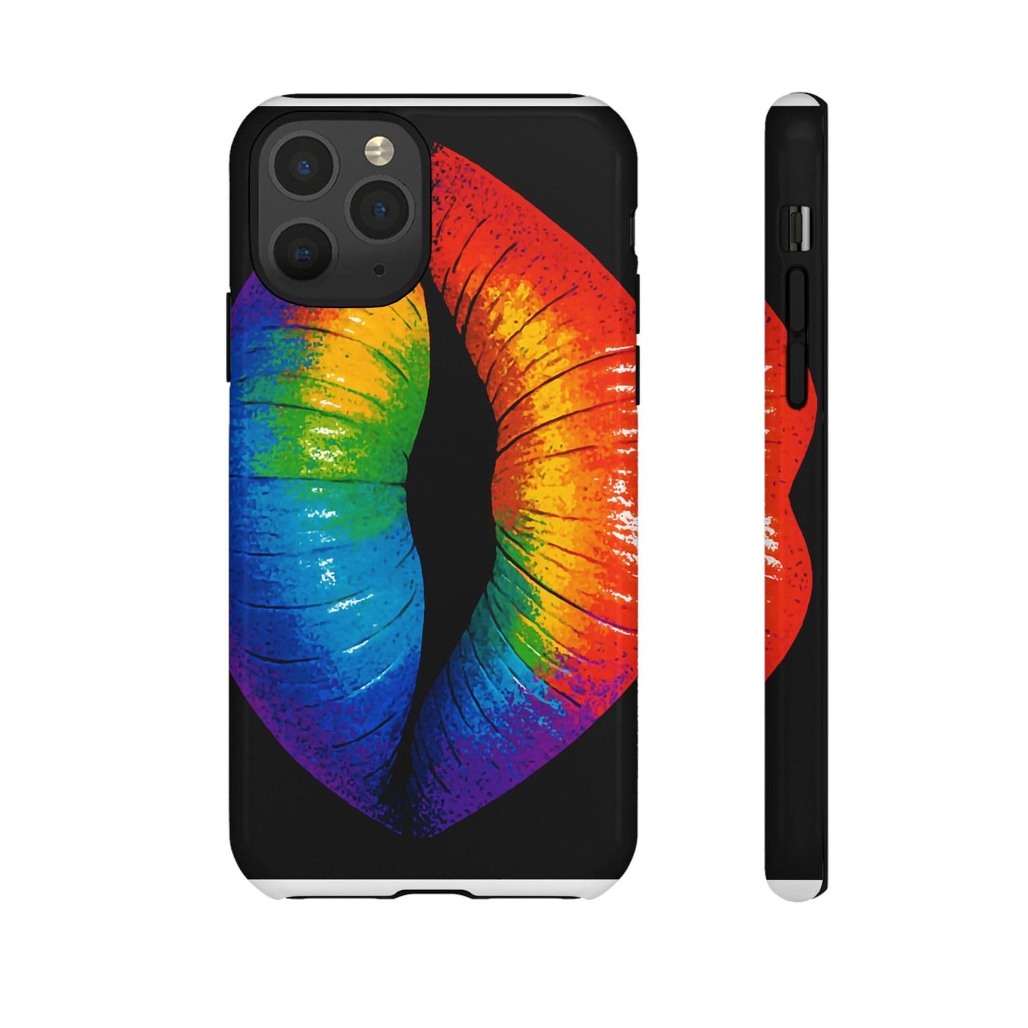 Rainbow Lips Phone Case - Bold Colorful Pride Accessory