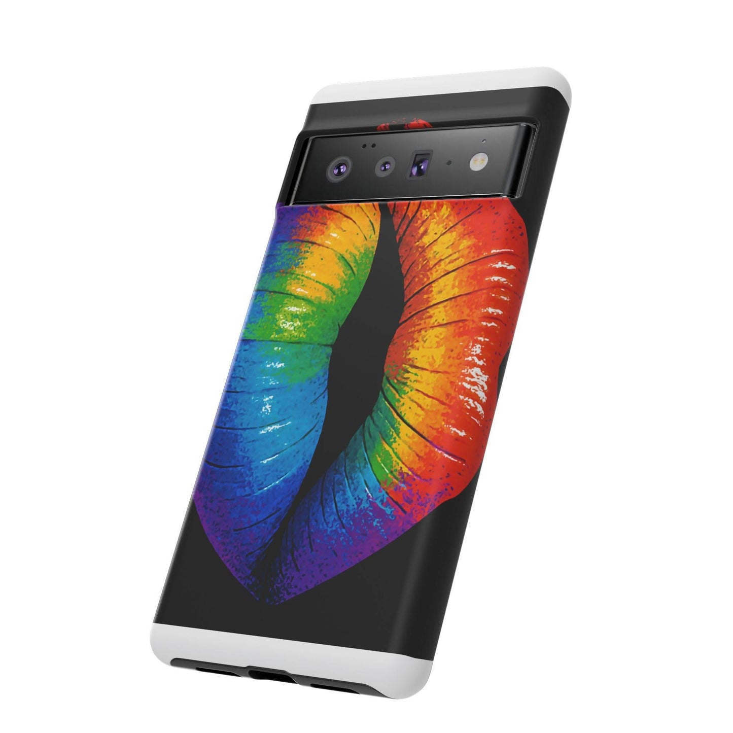 Rainbow Lips Phone Case - Bold Colorful Pride Accessory