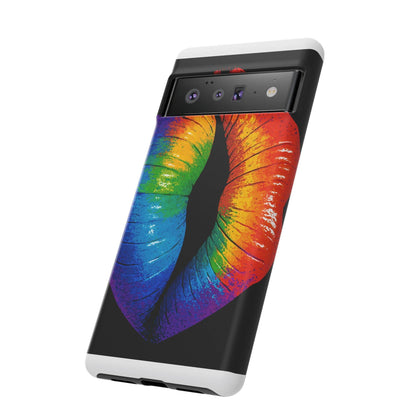 Rainbow Lips Phone Case - Bold Colorful Pride Accessory