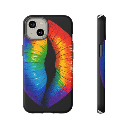Rainbow Lips Phone Case - Bold Colorful Pride Accessory