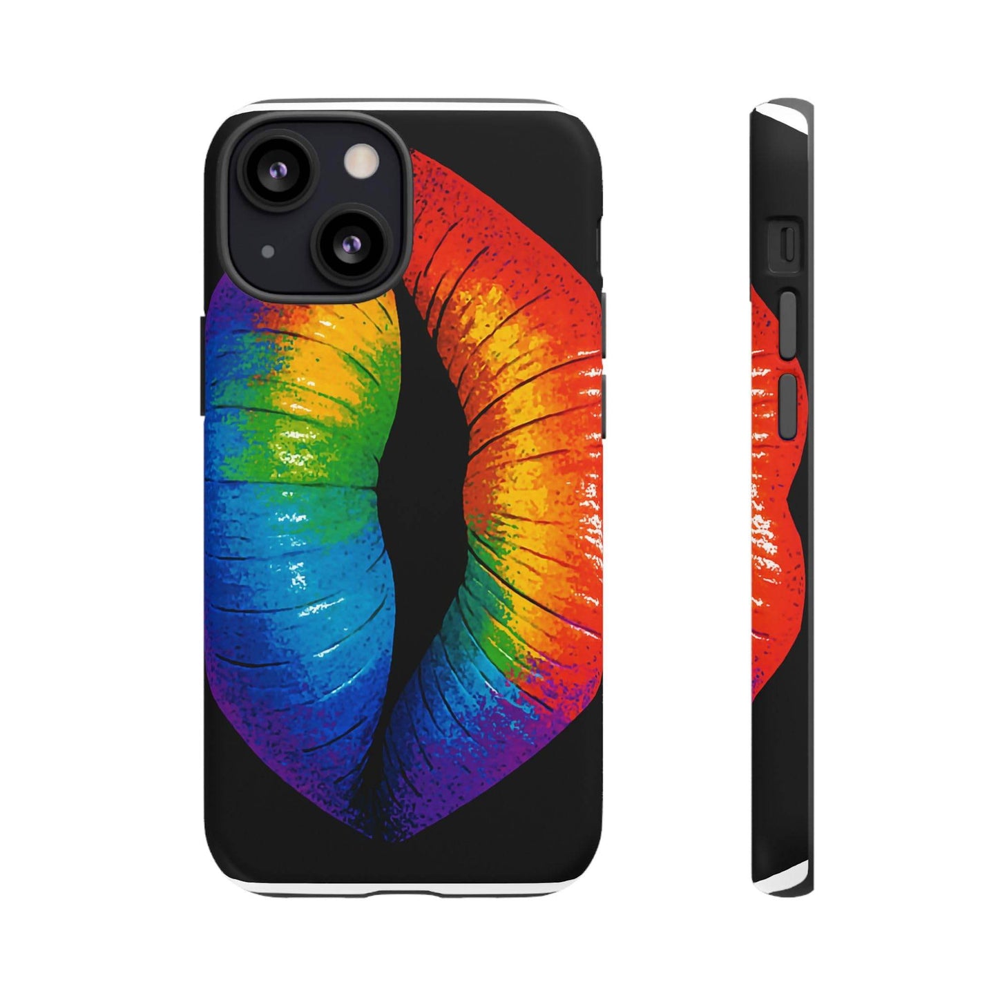 Rainbow Lips Phone Case - Bold Colorful Pride Accessory