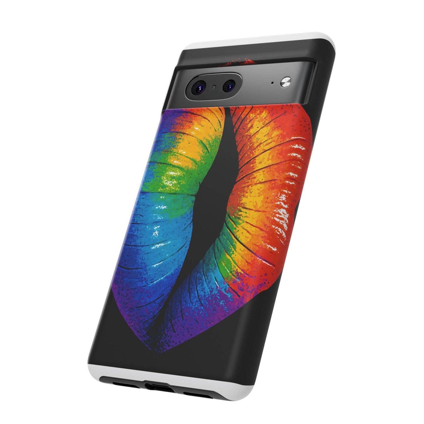 Rainbow Lips Phone Case - Bold Colorful Pride Accessory