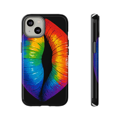 Rainbow Lips Phone Case - Bold Colorful Pride Accessory
