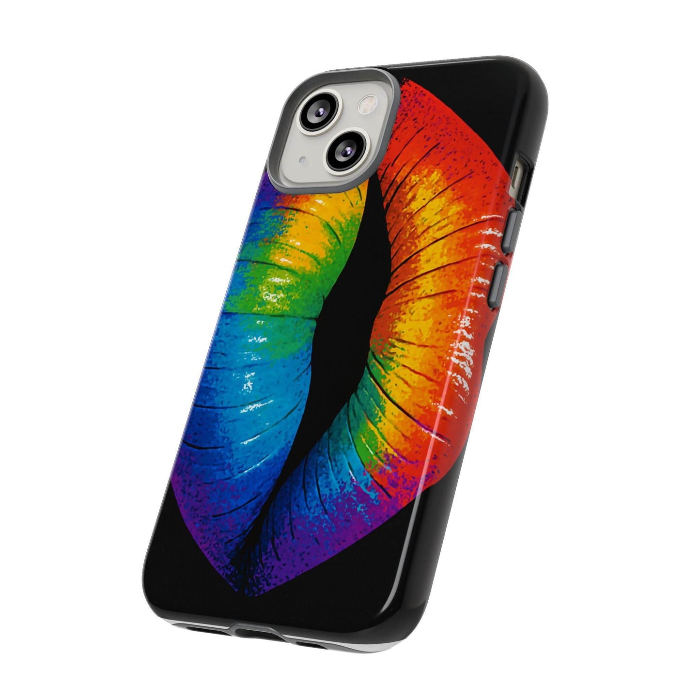 Rainbow Lips Phone Case - Bold Colorful Pride Accessory