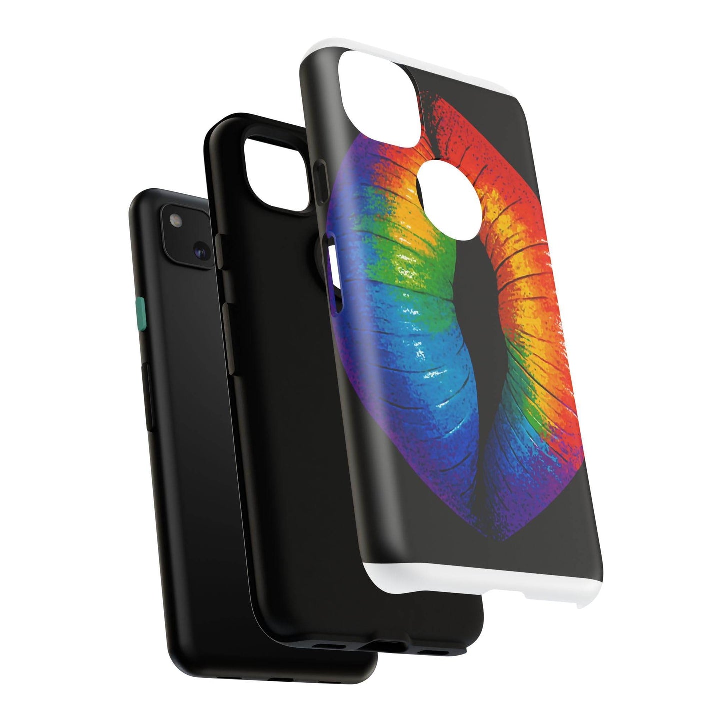 Rainbow Lips Phone Case - Bold Colorful Pride Accessory
