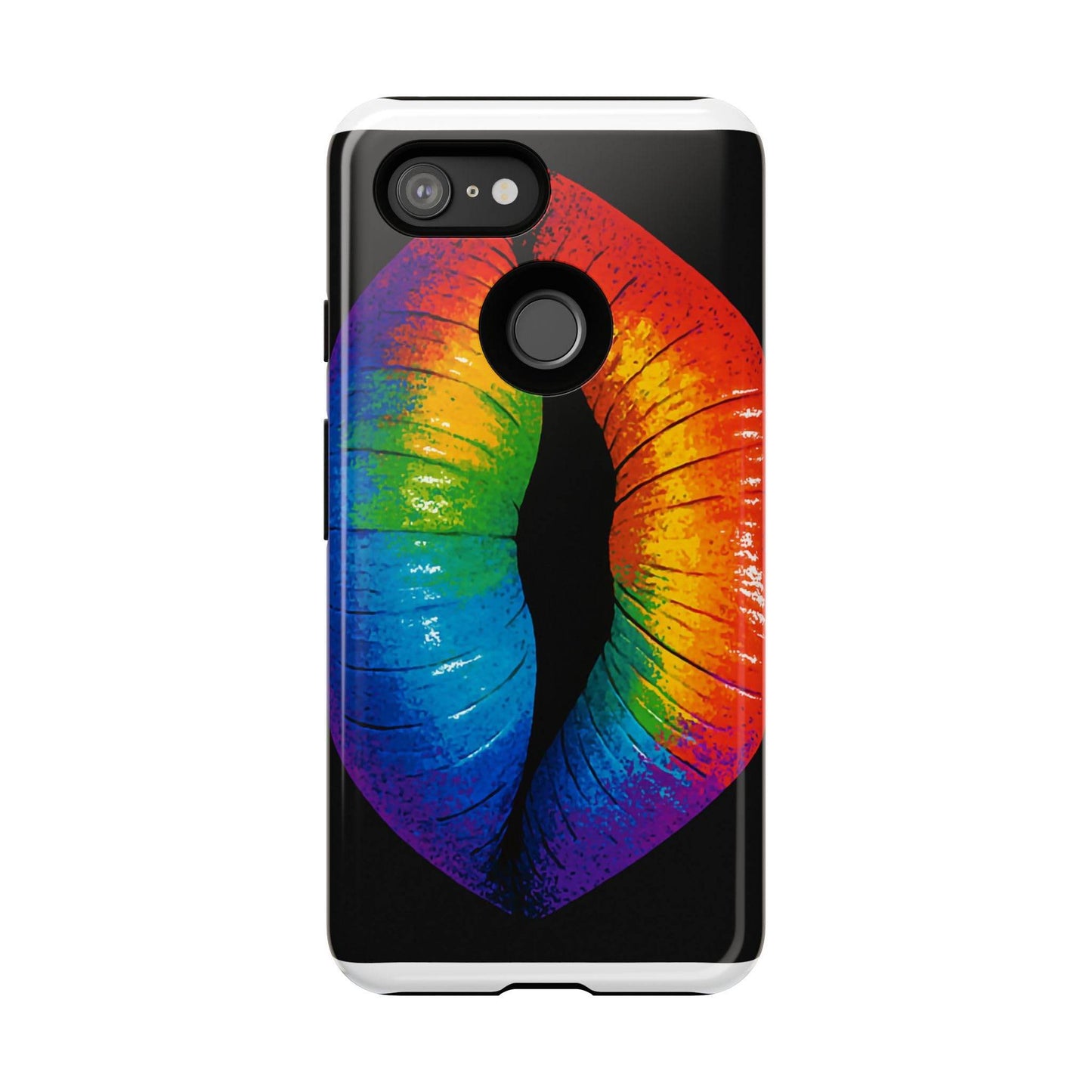Rainbow Lips Phone Case - Bold Colorful Pride Accessory