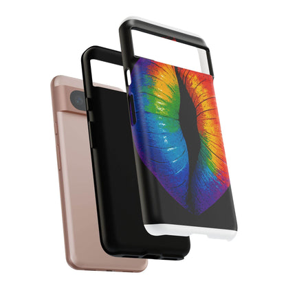 Rainbow Lips Phone Case - Bold Colorful Pride Accessory