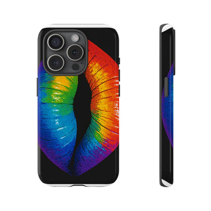 Rainbow Lips Phone Case - Bold Colorful Pride Accessory