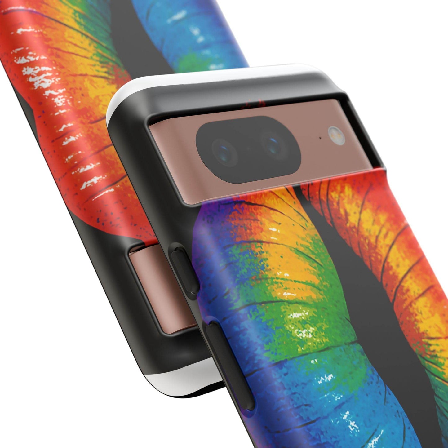 Rainbow Lips Phone Case - Bold Colorful Pride Accessory