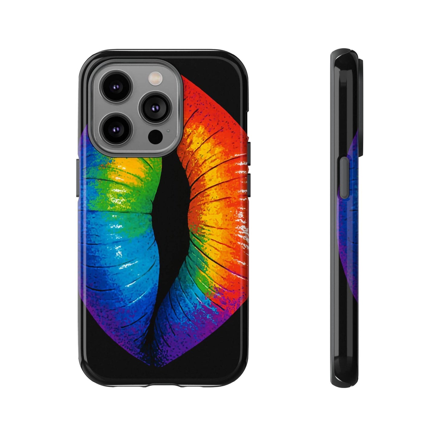 Rainbow Lips Phone Case - Bold Colorful Pride Accessory