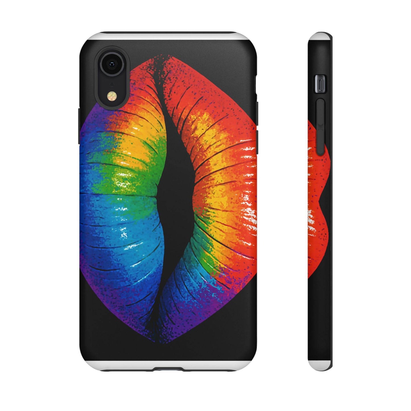 Rainbow Lips Phone Case - Bold Colorful Pride Accessory