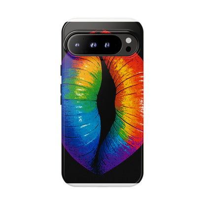 Rainbow Lips Phone Case - Bold Colorful Pride Accessory
