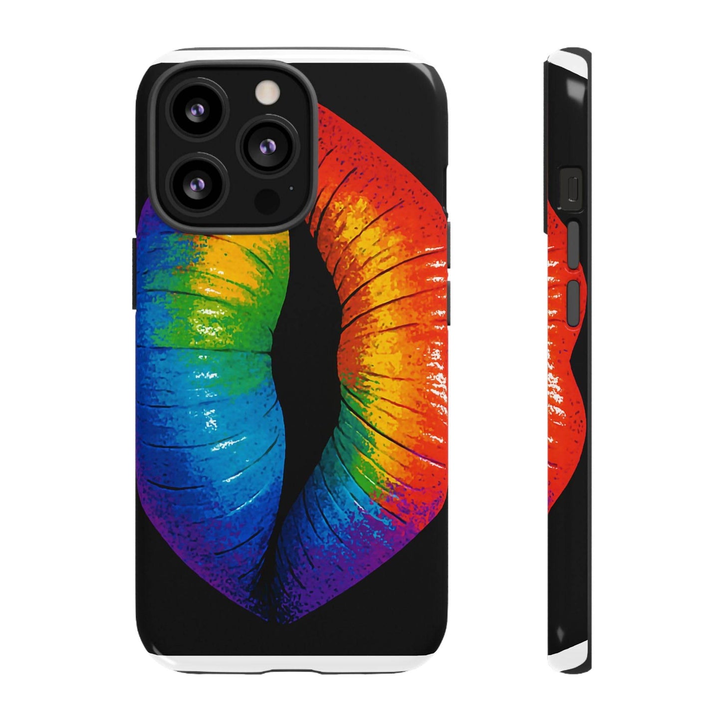 Rainbow Lips Phone Case - Bold Colorful Pride Accessory