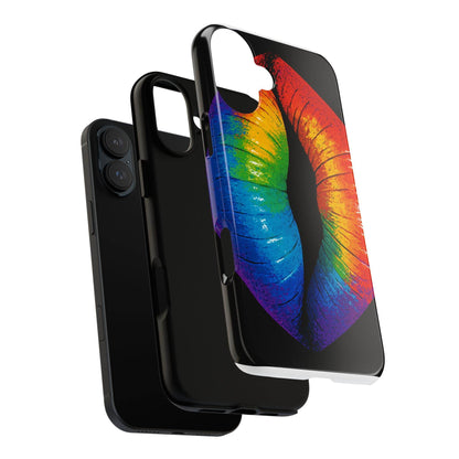 Rainbow Lips Phone Case - Bold Colorful Pride Accessory