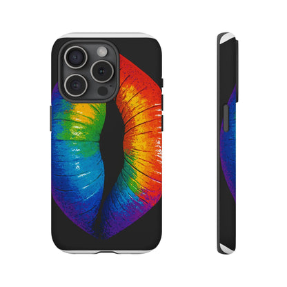 Rainbow Lips Phone Case - Bold Colorful Pride Accessory