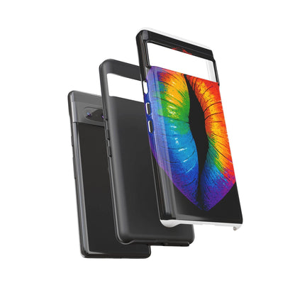 Rainbow Lips Phone Case - Bold Colorful Pride Accessory