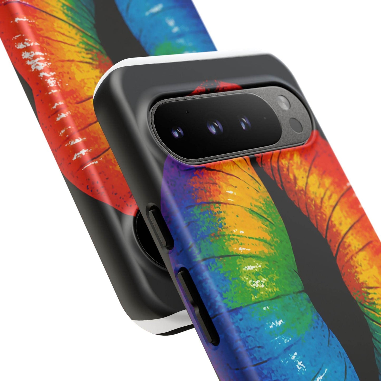 Rainbow Lips Phone Case - Bold Colorful Pride Accessory