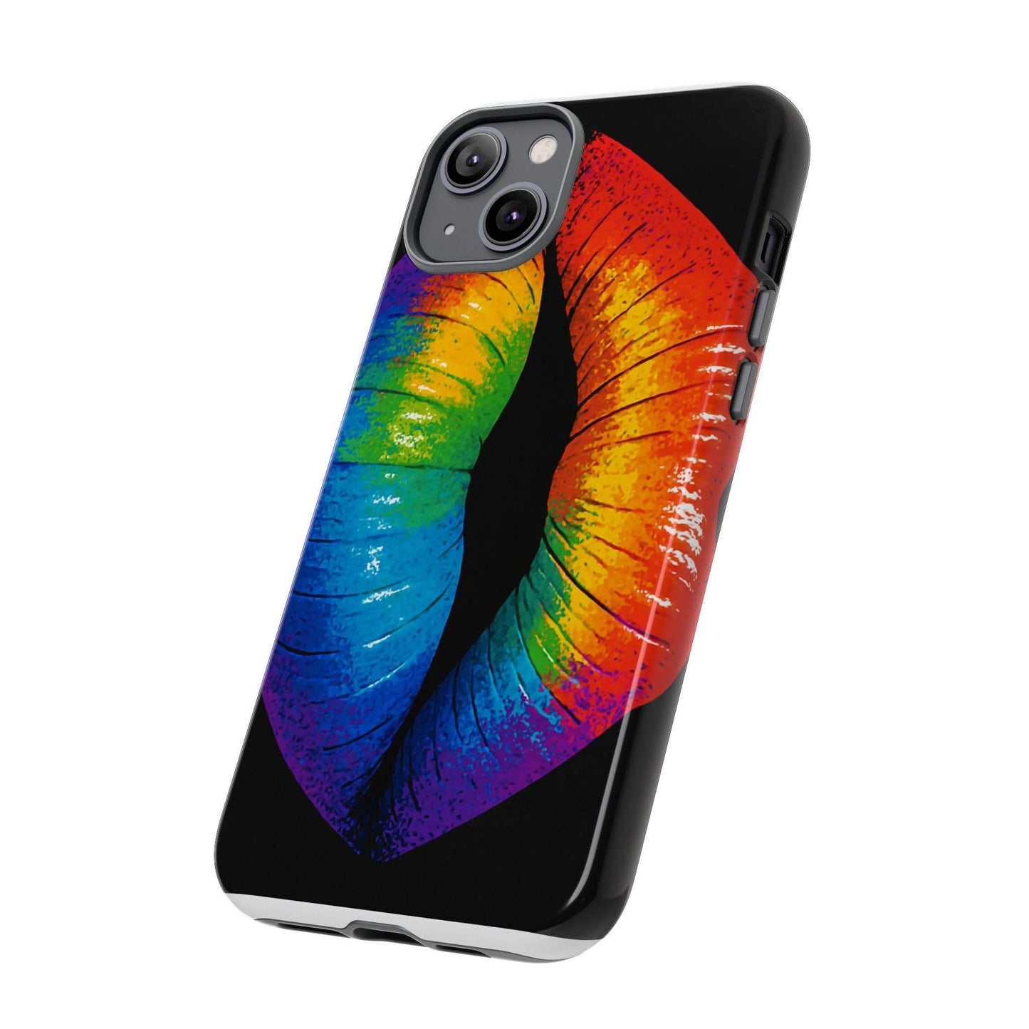 Rainbow Lips Phone Case - Bold Colorful Pride Accessory