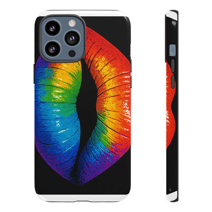 Rainbow Lips Phone Case - Bold Colorful Pride Accessory