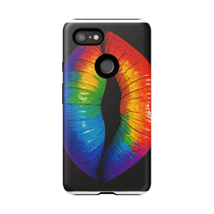 Rainbow Lips Phone Case - Bold Colorful Pride Accessory