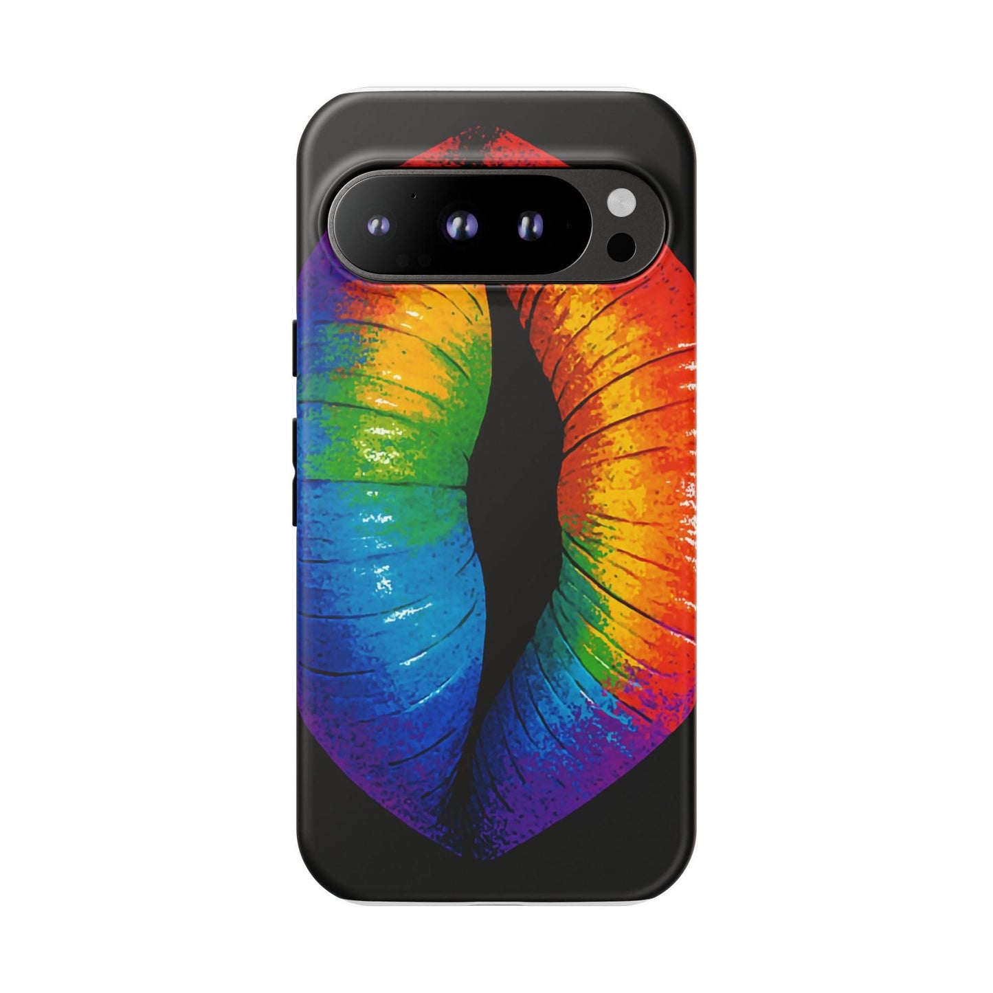 Rainbow Lips Phone Case - Bold Colorful Pride Accessory