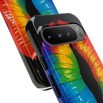 Rainbow Lips Phone Case - Bold Colorful Pride Accessory