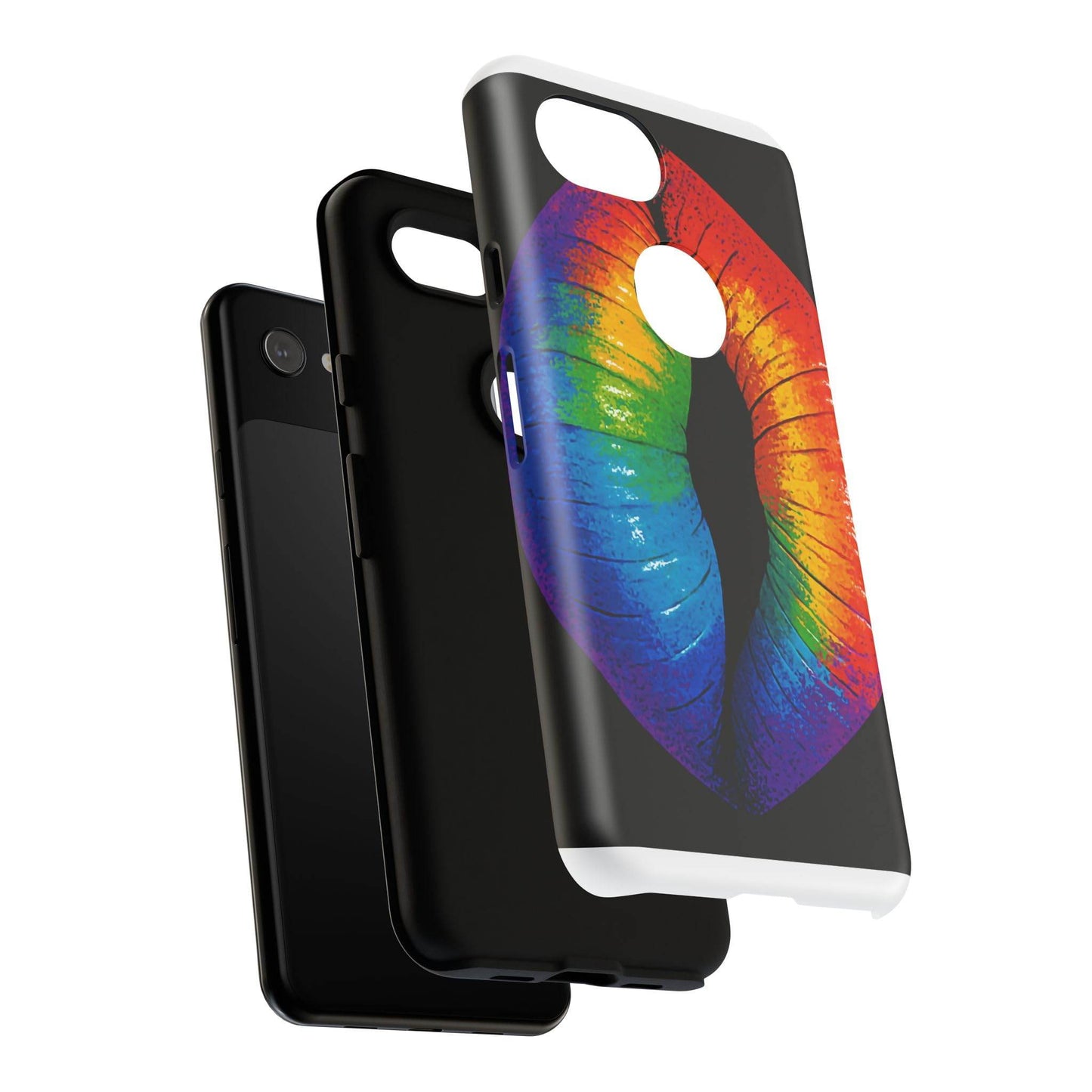 Rainbow Lips Phone Case - Bold Colorful Pride Accessory