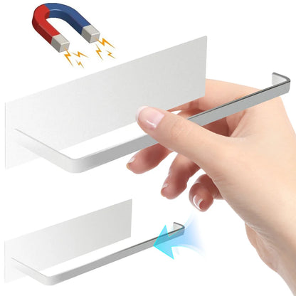 Magnetic Paper Towel Holder Paper Towel Rack Strong Magnet Backing Towel Bar Rack Roll Paper Dispenser for Kitchen Refrigerator