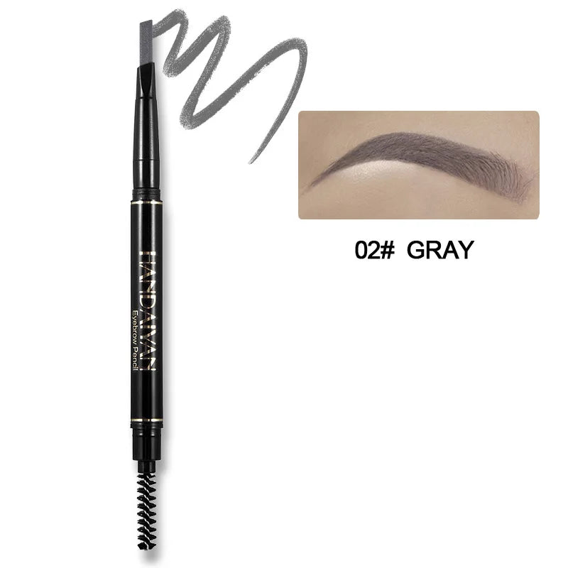 Double-Ended 5 Colors Eyebrow Pencil Natural Non-Fading Waterproof Long-Lasting Filling and Outlining Eyebrow