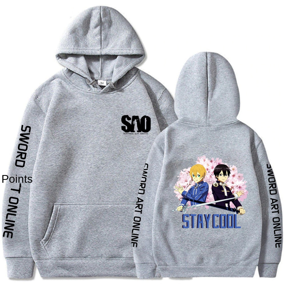 Sword Art Online Printed Loose Hooded Sweatshirt