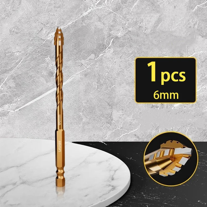 Alloy Drill Bit Eccentric Multifunctional Tile Glass Cement Metal Ceramic Wood Plastic Hole Saw Triangle Size 6Mm 8Mm 10Mm 12Mm