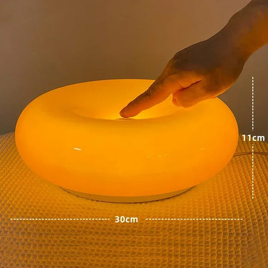 Nordic Modern Donut Wall Lamp Bauhaus Retro Living Room TV Wall Lamp Bedroom Bedside Lamp Atmosphere Wall Light Atmosphere Decor