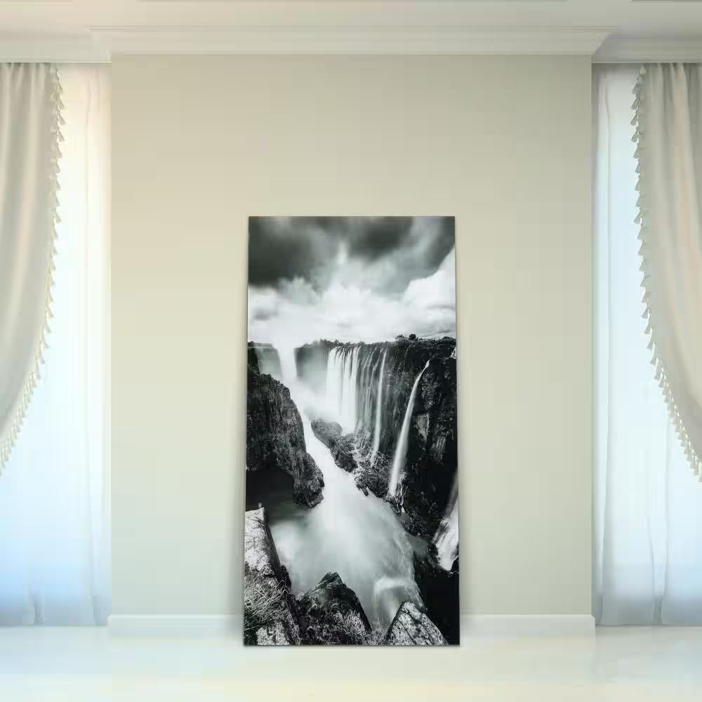 "The Falls" Frameless Free Floating Tempered Art Glass by EAD Art Coop Wall Art