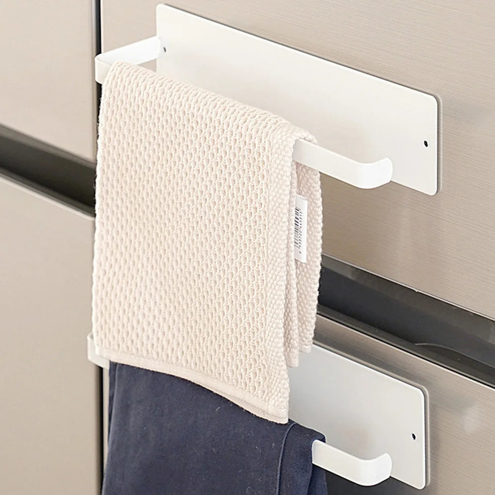 Magnetic Paper Towel Holder Paper Towel Rack Strong Magnet Backing Towel Bar Rack Roll Paper Dispenser for Kitchen Refrigerator