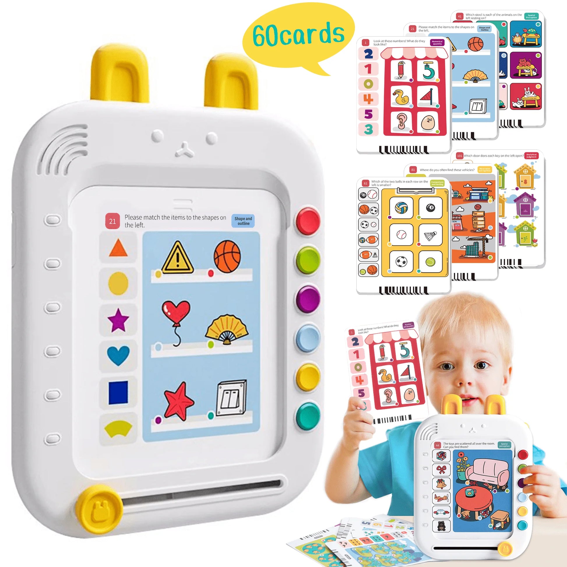 Talking Flash Cards Learning Toys for Children, Interactive Preschool Toys