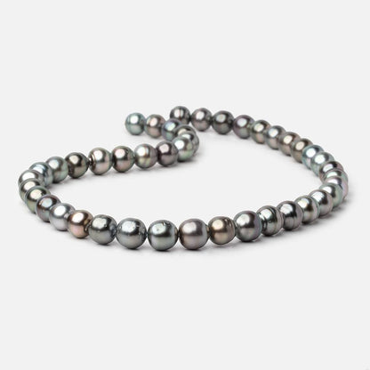8-9mm Peacock Tahitian Saltwater Pearl Beads 16 inch 48 pieces A