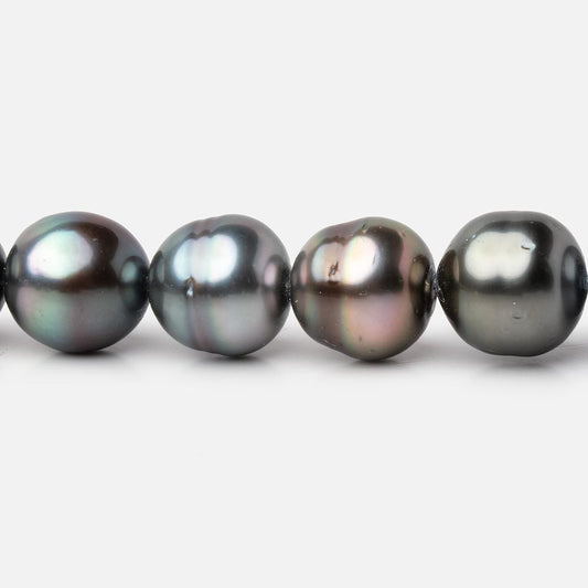 8-9mm Peacock Tahitian Saltwater Pearl Beads 16 inch 48 pieces A