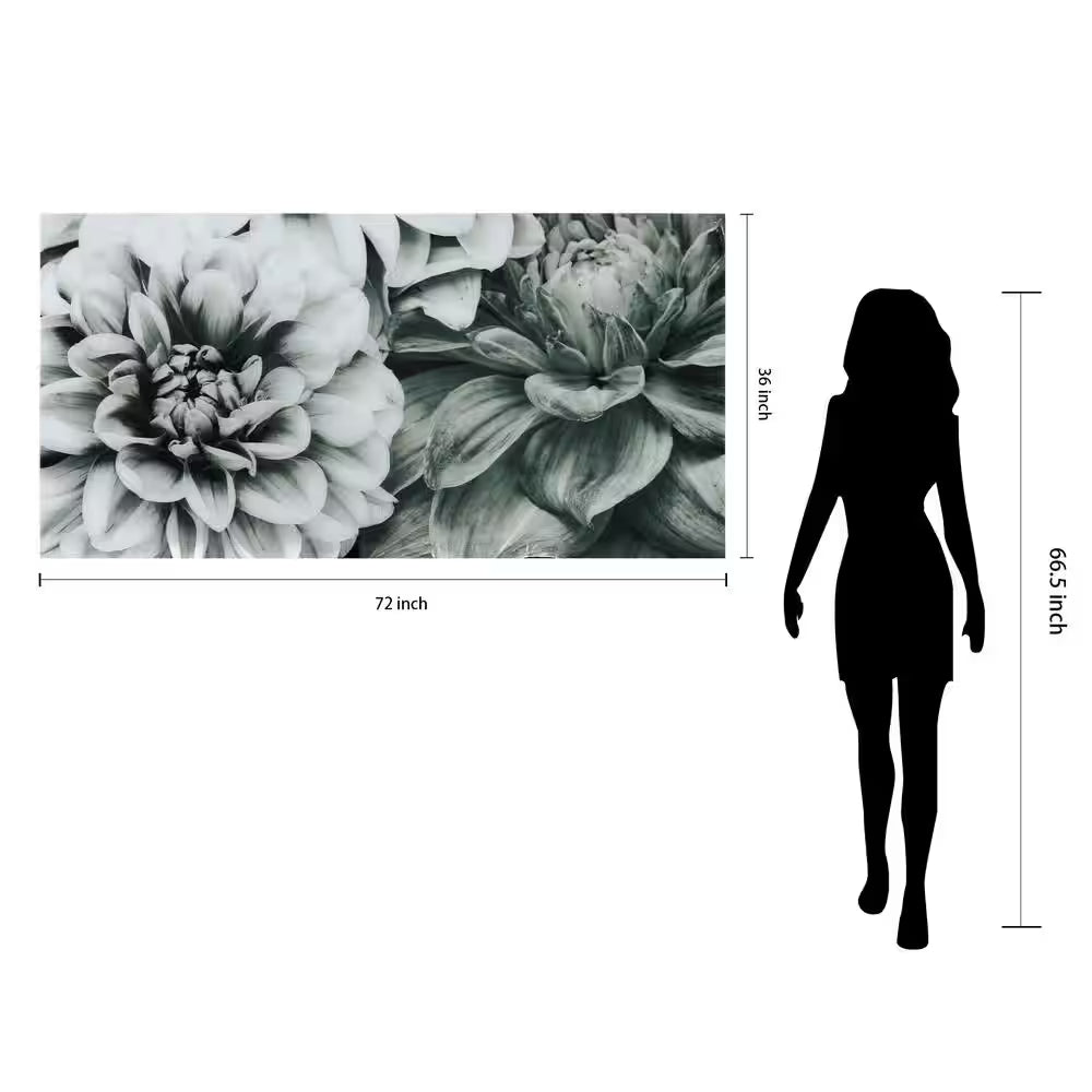"Blossoms" Frameless Free Floating Tempered Art Glass by EAD Art Coop Wall Art