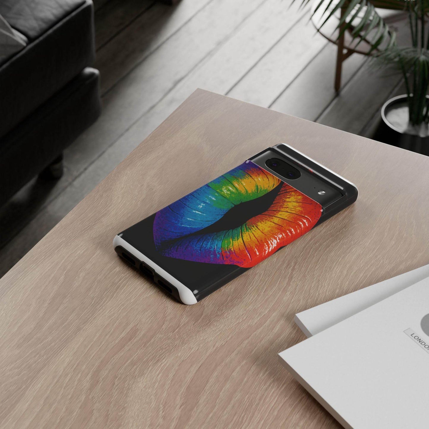 Rainbow Lips Phone Case - Bold Colorful Pride Accessory