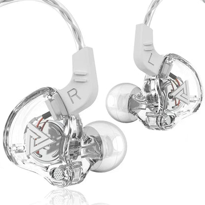 QKZ AK6 in Ear Earphone 6 Dynamic Driver Unit Headphone with Mic Stereo Sports HIFI Subwoofer Headset Monitor Earbuds