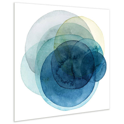 "Evolving Planets I" by EAD Art Coop Frameless Free-Floating Tempered Art Glass Wall Art