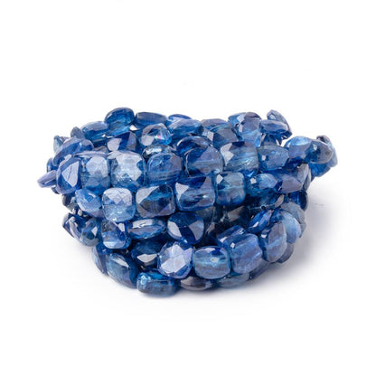 8x7.5mm Kyanite Faceted Pillow Beads 16 inch 49 pieces AA