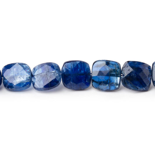 8x7.5mm Kyanite Faceted Pillow Beads 16 inch 53 pieces AA