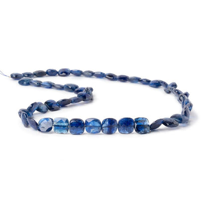 8x7.5mm Kyanite Faceted Pillow Beads 16 inch 53 pieces AA