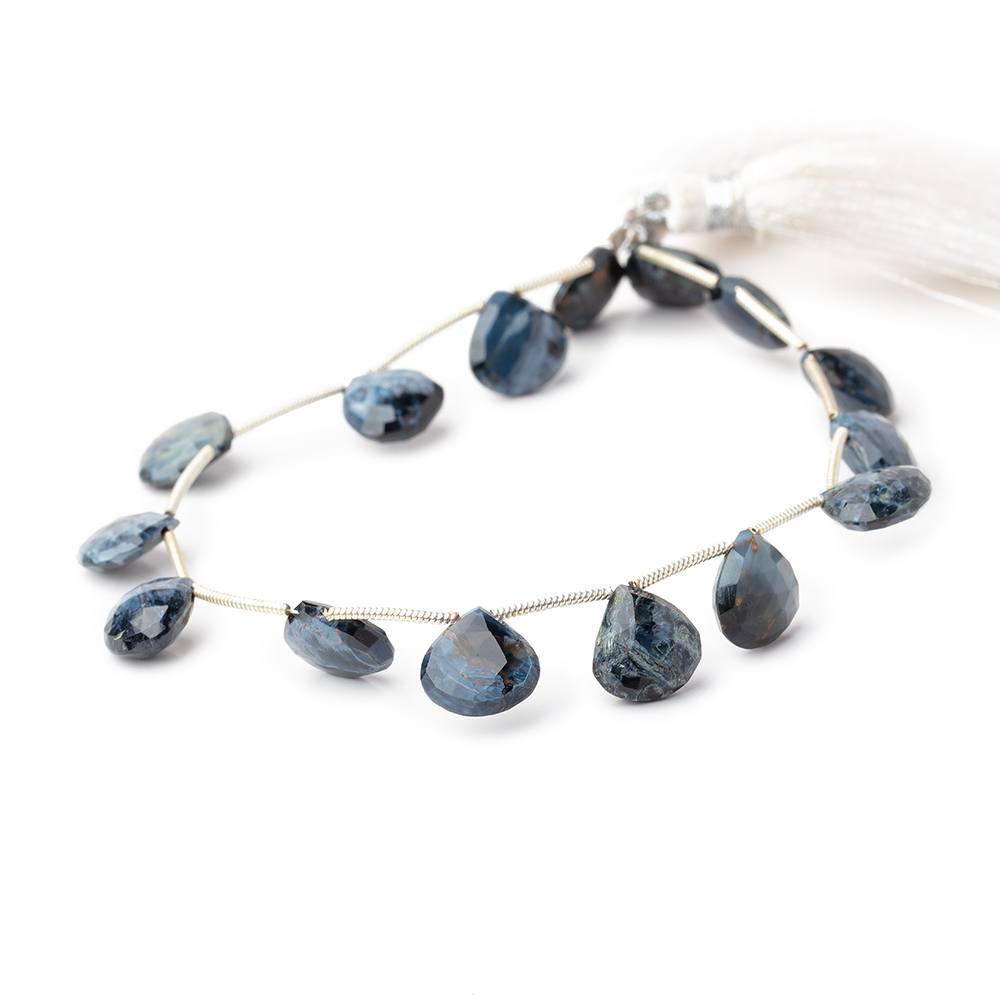 10-13mm Pietersite Faceted Heart Beads 8 inch 15 pieces