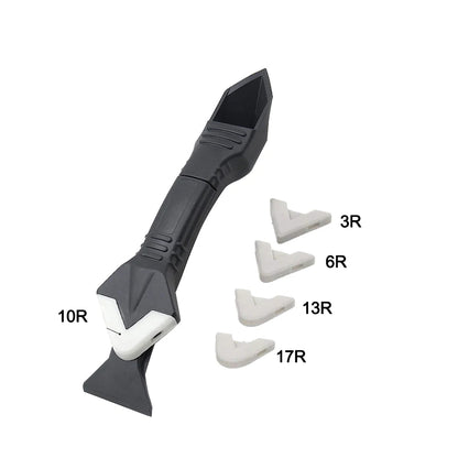 5 in 1 Silicone Scraper Sealant Smooth Remover Tool Set Caulking Finisher Smooth Grout Kit Floor Mould Removal Hand Tools Set
