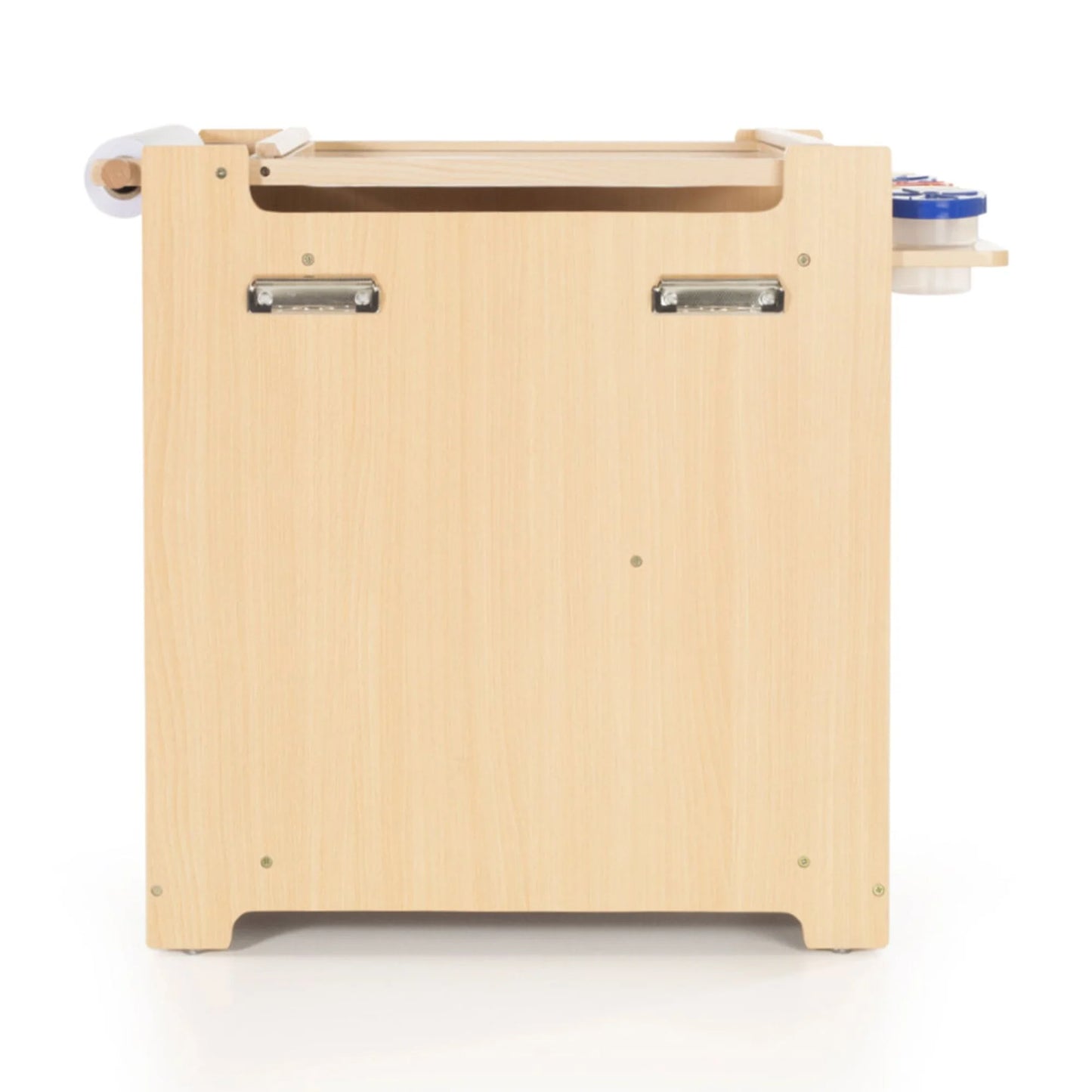 Kids Desk to Easel Art Cart - Natural: Wooden Toddler Art Activity Center with Chalkboard and Art Easel for Kids