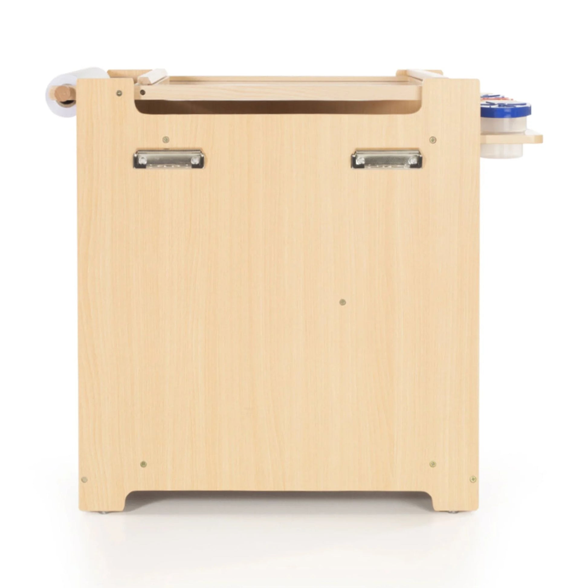 Kids Desk to Easel Art Cart - Natural: Wooden Toddler Art Activity Center with Chalkboard and Art Easel for Kids