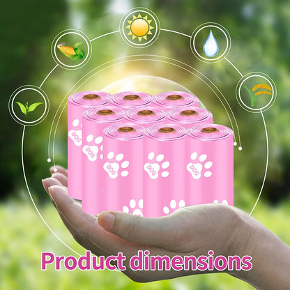 20 Rolls Pink Dog Poop Bags(300 Count) Thickened Poop Bags for Dogs Leak Proof Doggie Poop Bag Refills Rolls Pet Waste Bags