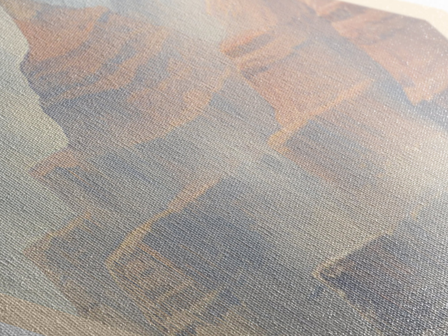 Grand Canyon National Park Travel Poster Canvas Texture Print, Travel Decor, Midcentury Modern Retro Decor Arizona Landscape